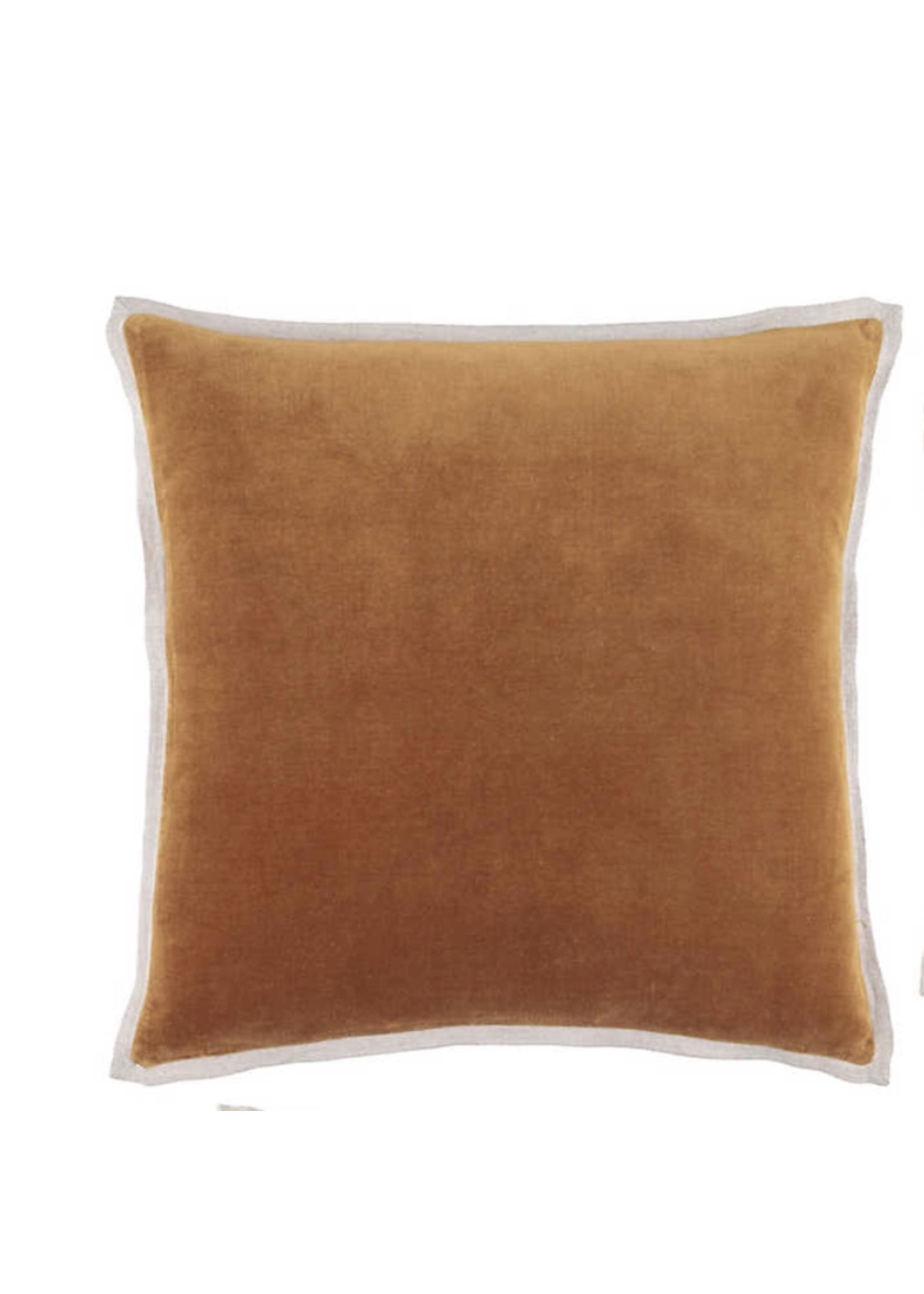 Gehry Velvet/Linen Caramel Pillow 22"