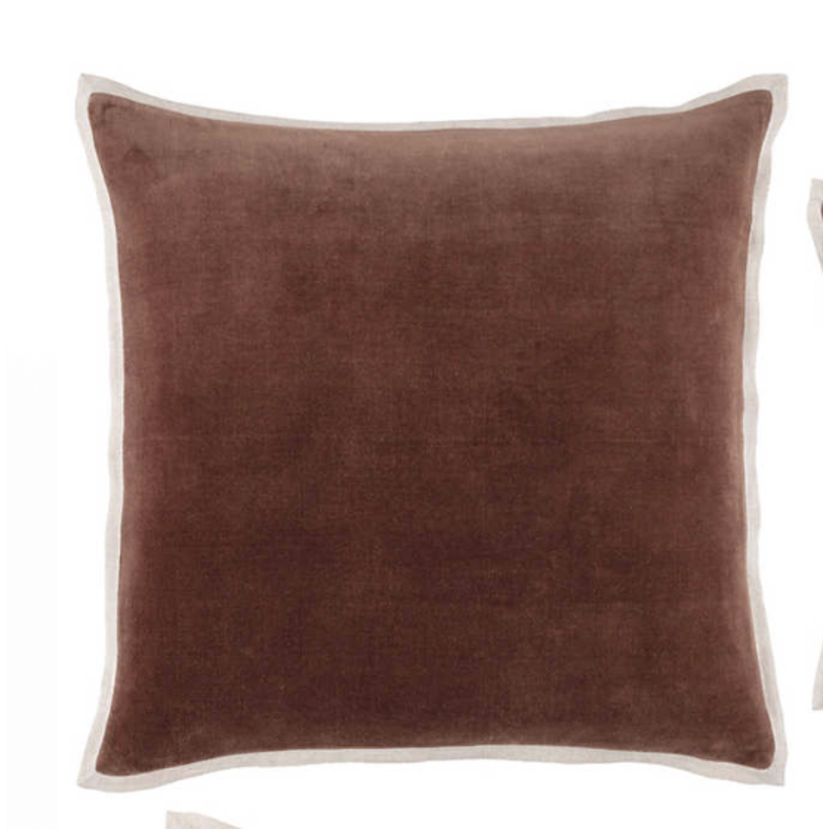 Gehry Velvet/Linen Russet Pillow 22"