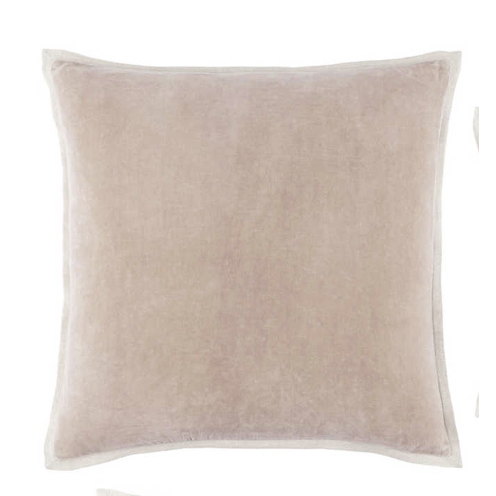 Gehry Velvet/Linen Stone Pillow 22"