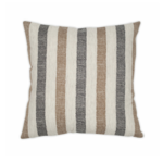 Website Knotted Stripe Charcoal Pillow 12x24"