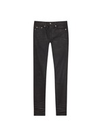 SAINT LAURENT SLIM FIT COATED DENIM