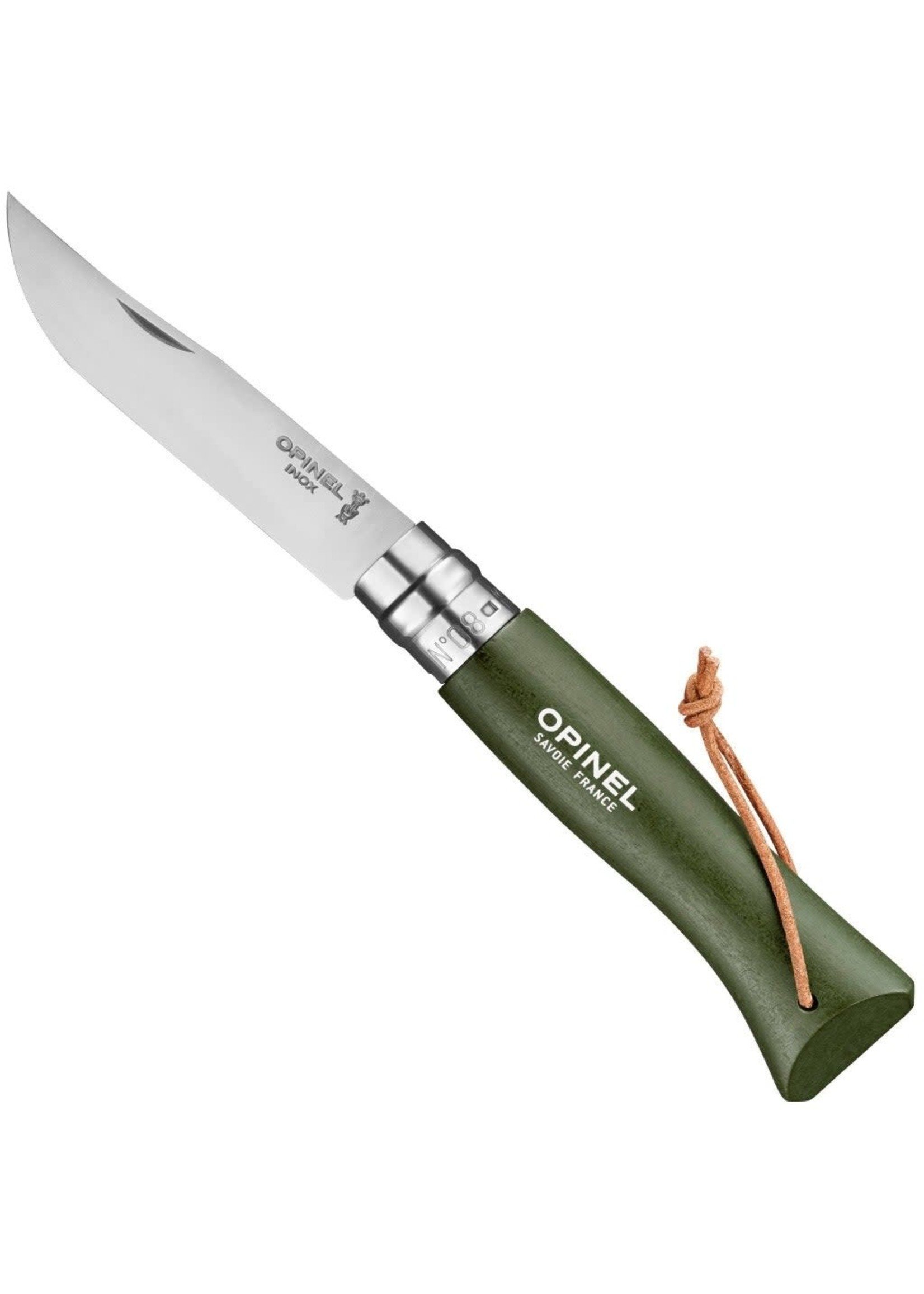OPINEL NO. 8 STAINLESS FOREST GREEN KNIFE