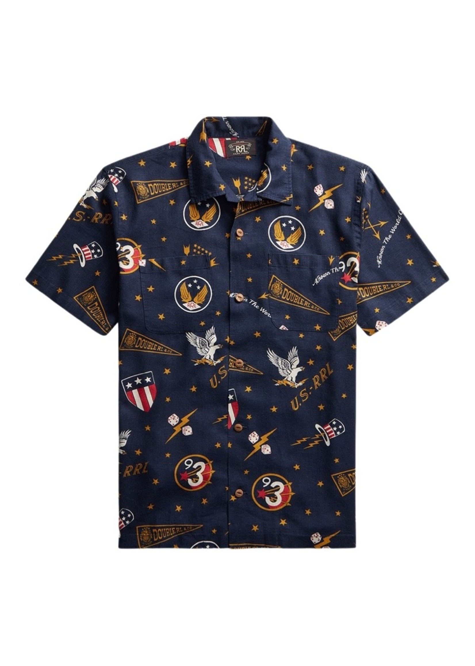 RRL SS LINEN/ VISCOSE 2 PCKT CAMP - TABOR