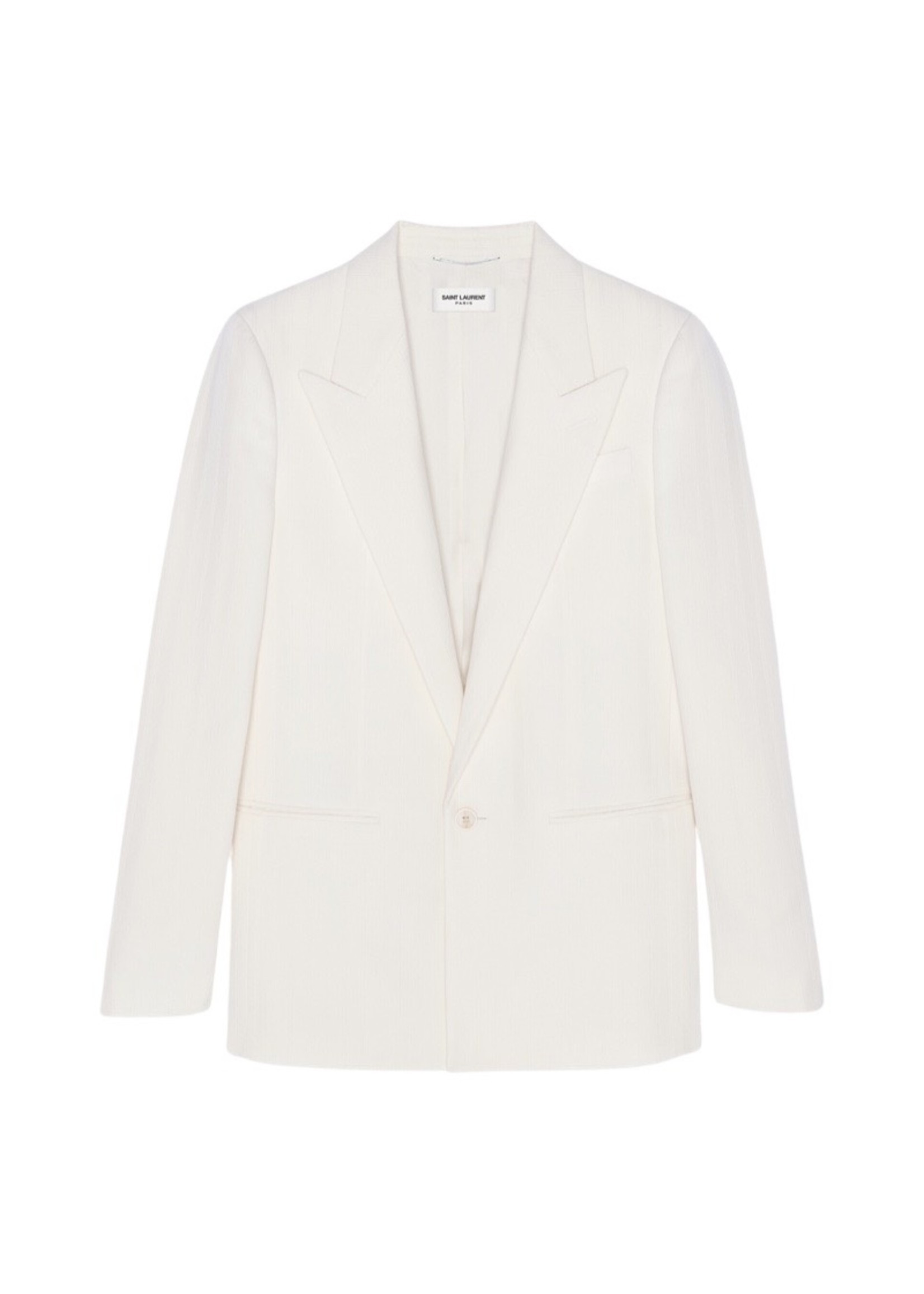 SAINT LAURENT CONSTRUCTED PEAK LAPEL JACKET