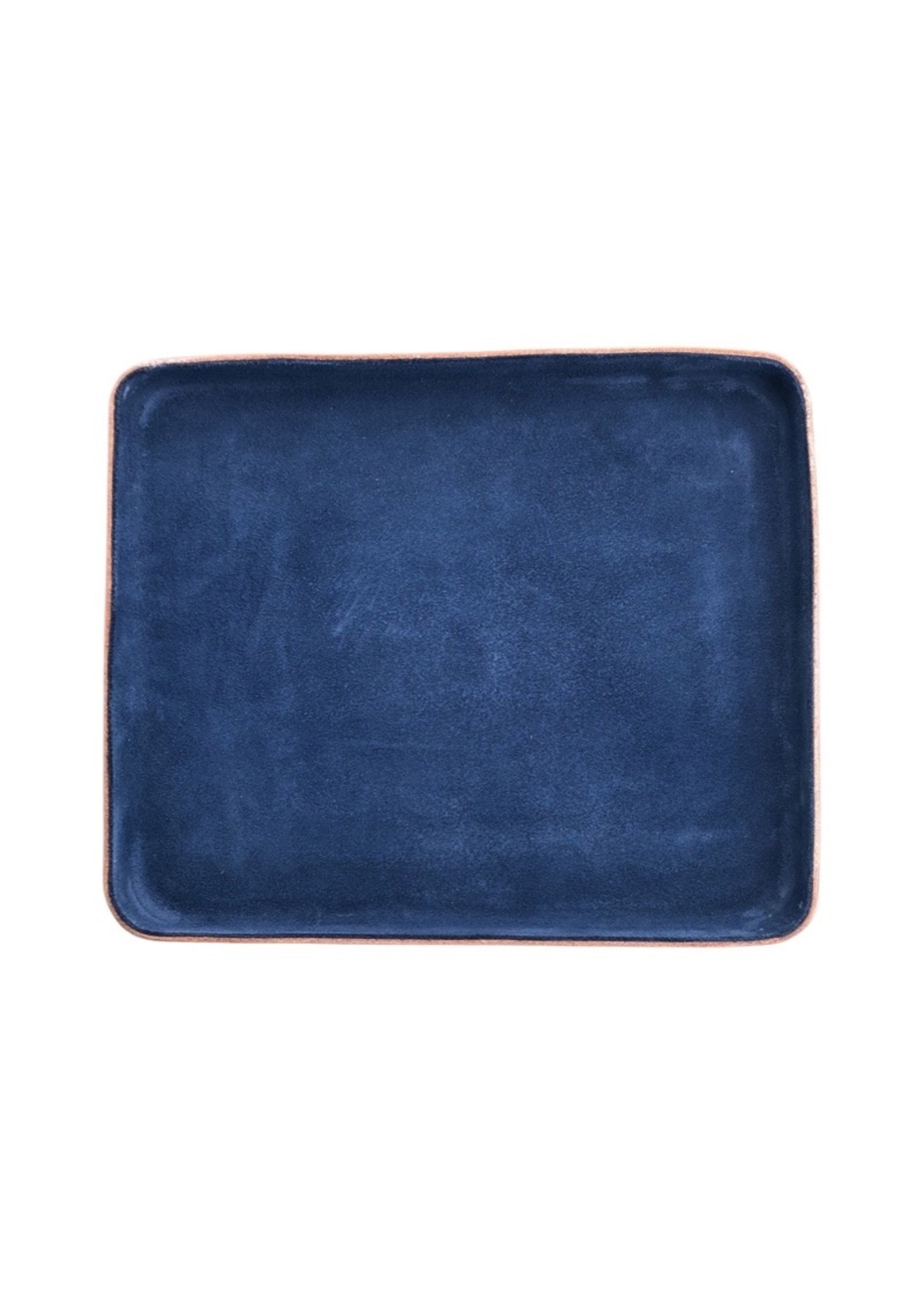 BAR W.R. SUEDED LEATHER TRAY LARGE