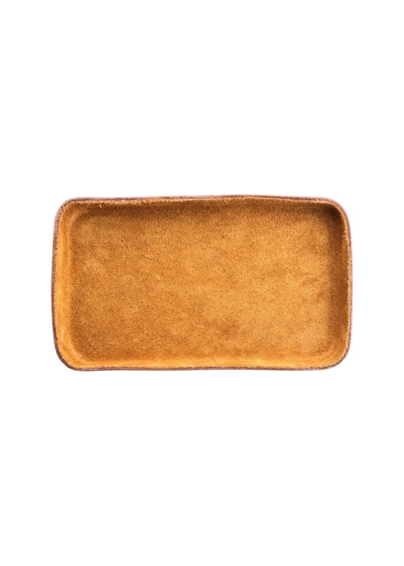 BAR W.R. SUEDED LEATHER TRAY MEDIUM