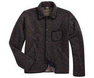 RRL LS JACQ KNIT VESSEL JKT - TABOR