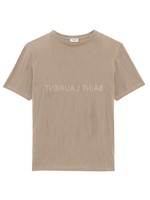 SAINT LAURENT ROUND COLLAR T-SHIRT