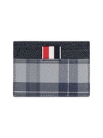 THOM BROWNE TARTAN PRINT CARDHOLDER