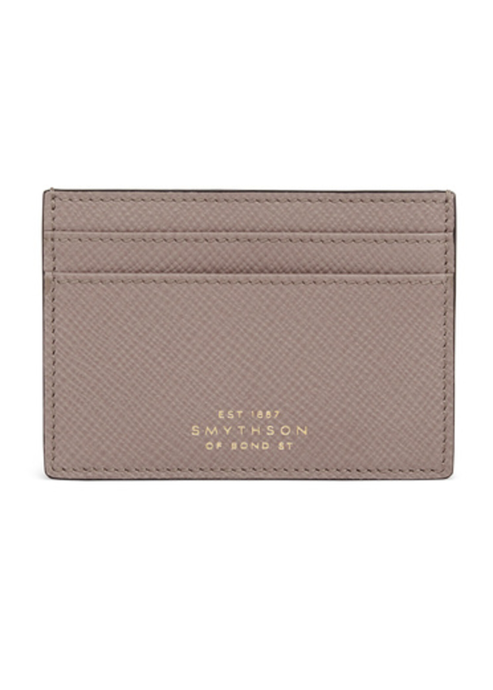 Smythson Flat Card Holder in Panama Navy