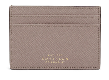 Smythson Flat Card Holder in Panama