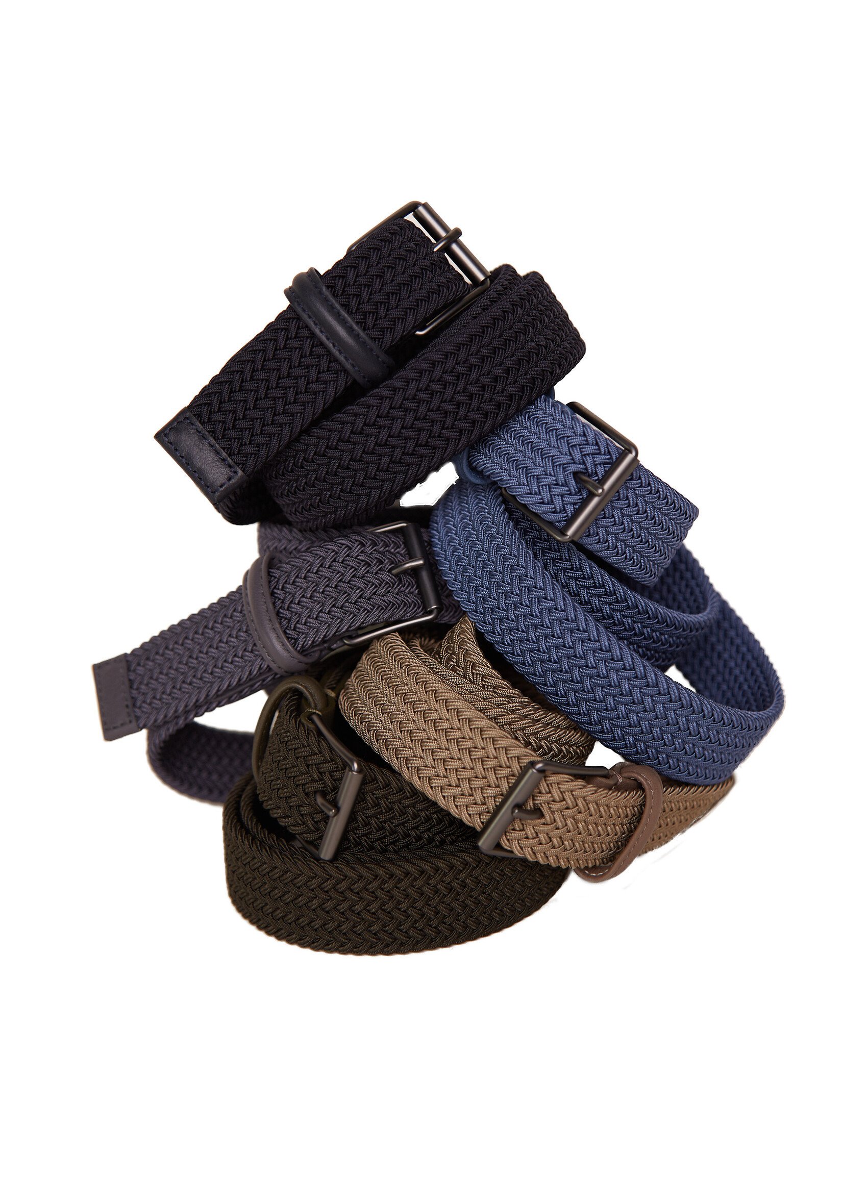 Stretch Woven Belt - Navy