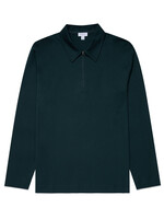 SUNSPEL LONG SLEEVE ZIP POLO