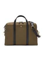 MISMO ENDEAVOR LEATHER-TRIMMED NYLON BRIEFCASE