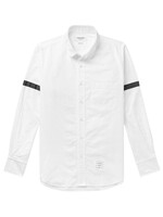 THOM BROWNE STRAIGHT FIT ROUND COLLAR OXFORD SHIRT