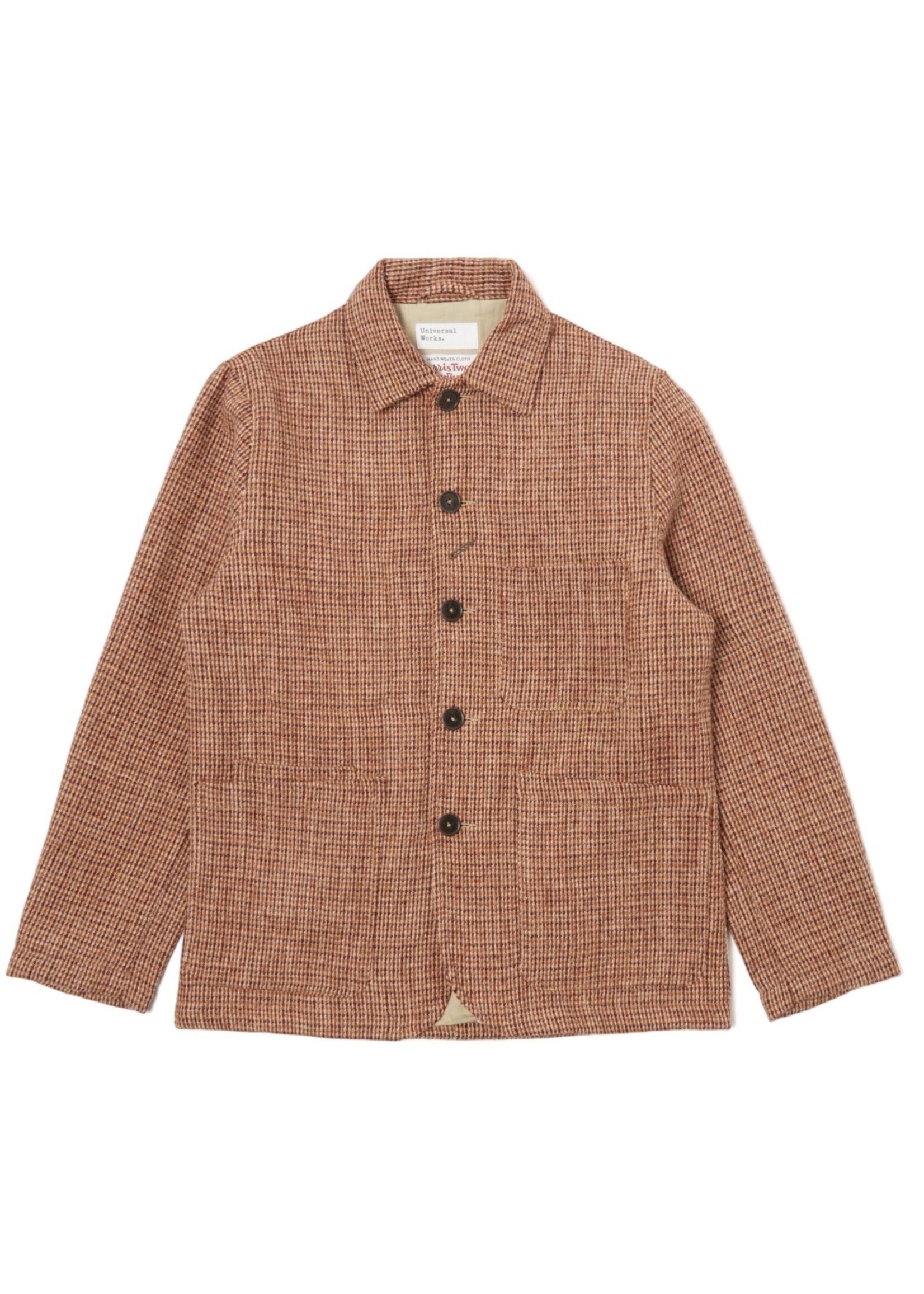 UNIVERSAL WORKS HARRIS TWEED PLAID BAKERS JACKET