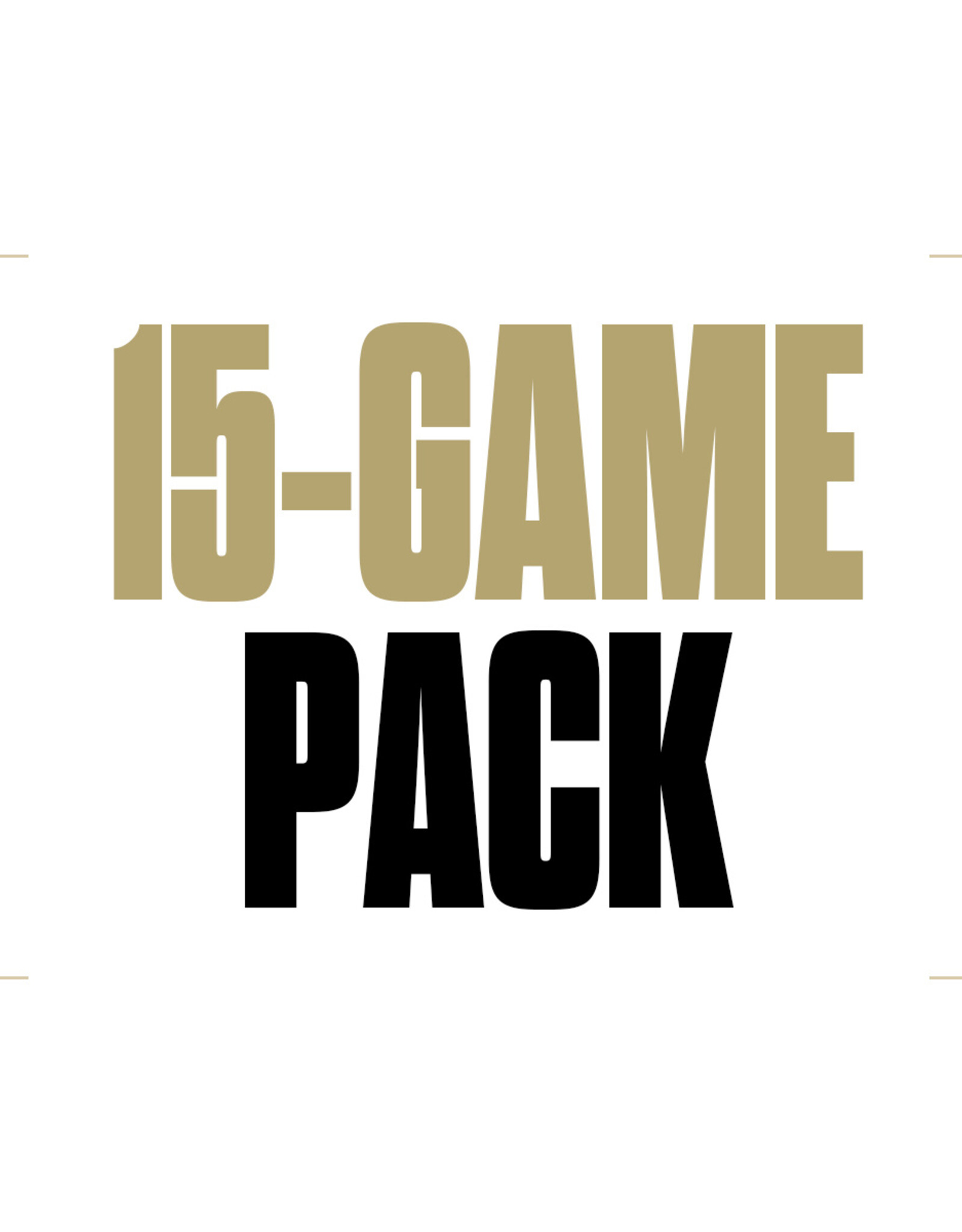 Tickets - 15-Game Pack