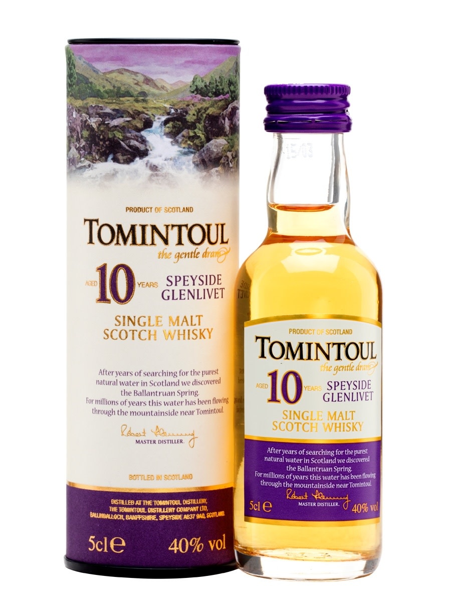 Tomintoul 10 Year Malt Speyside Glenlivet 50ml