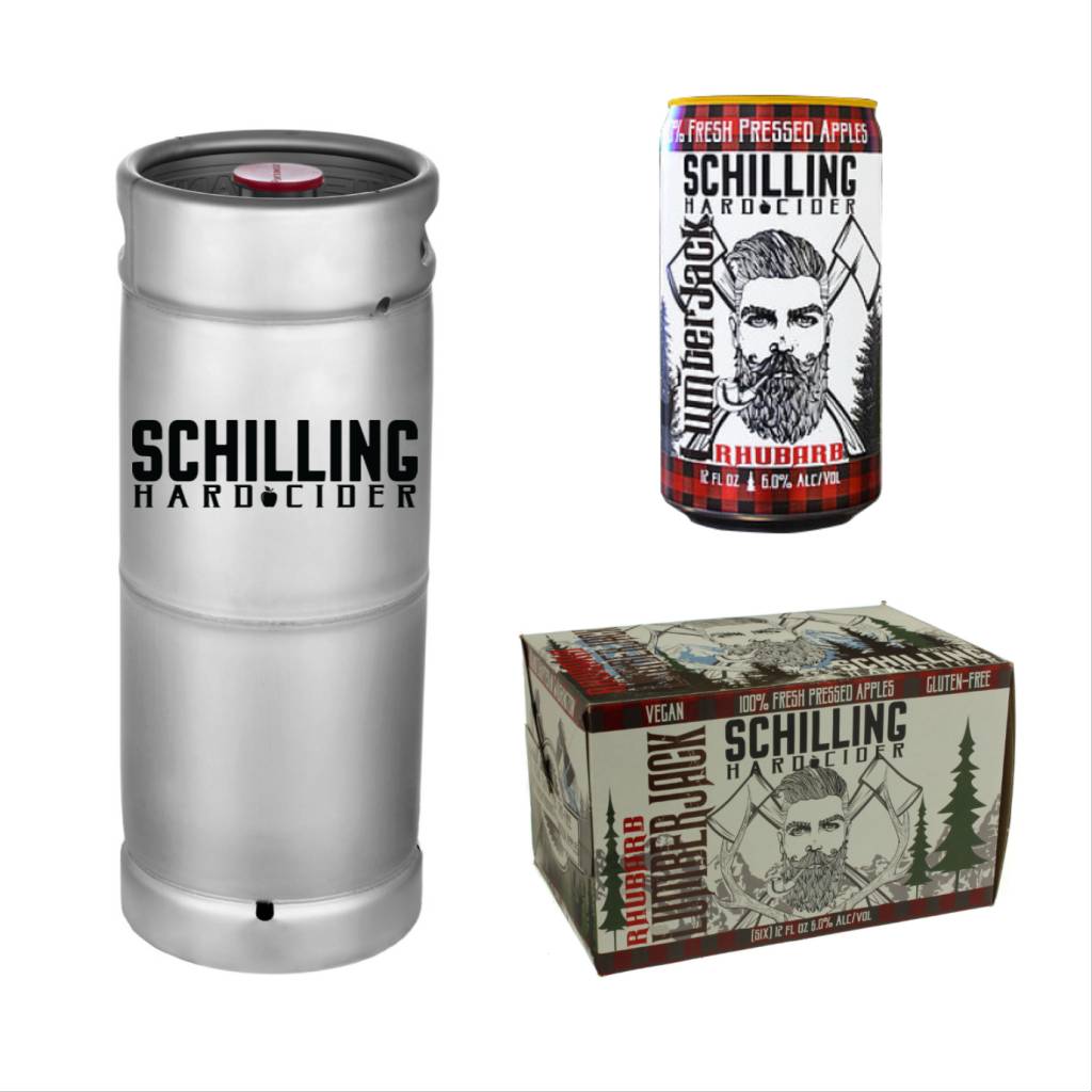 Buy Kegs of Schilling & Company Hard Cider Lumberjack Rhubarb Pear!