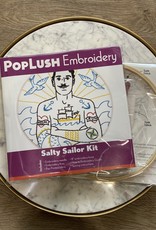 PopLush Embroidery Salty Sailor Embroidery Kit