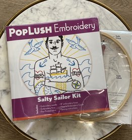 PopLush Embroidery Salty Sailor Embroidery Kit
