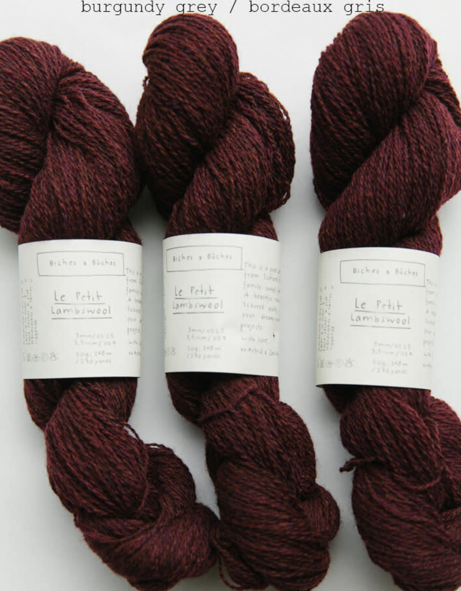 Biches et Buches Le Petit LW Burgundy Grey