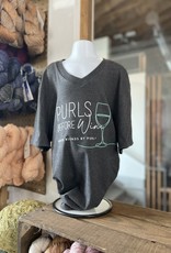 Purls Before Wine Logo Tee-2XL