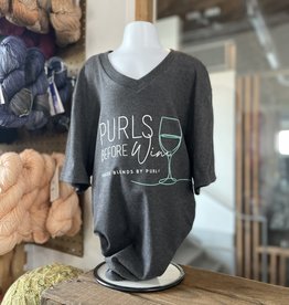 Purls Before Wine Logo Tee-2XL