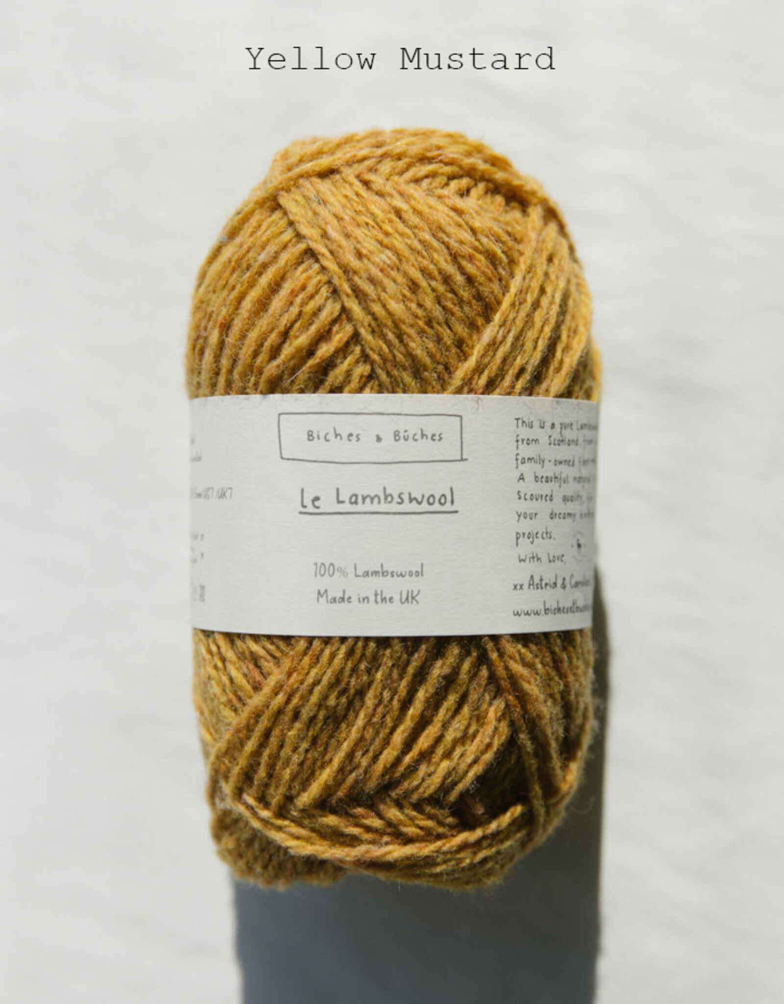 Biches et Buches Le Lambswool Yellow Mustard