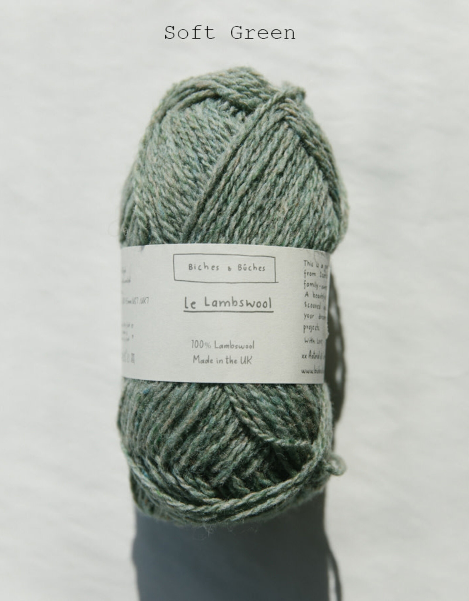 Biches et Buches Le Lambswool Soft Green