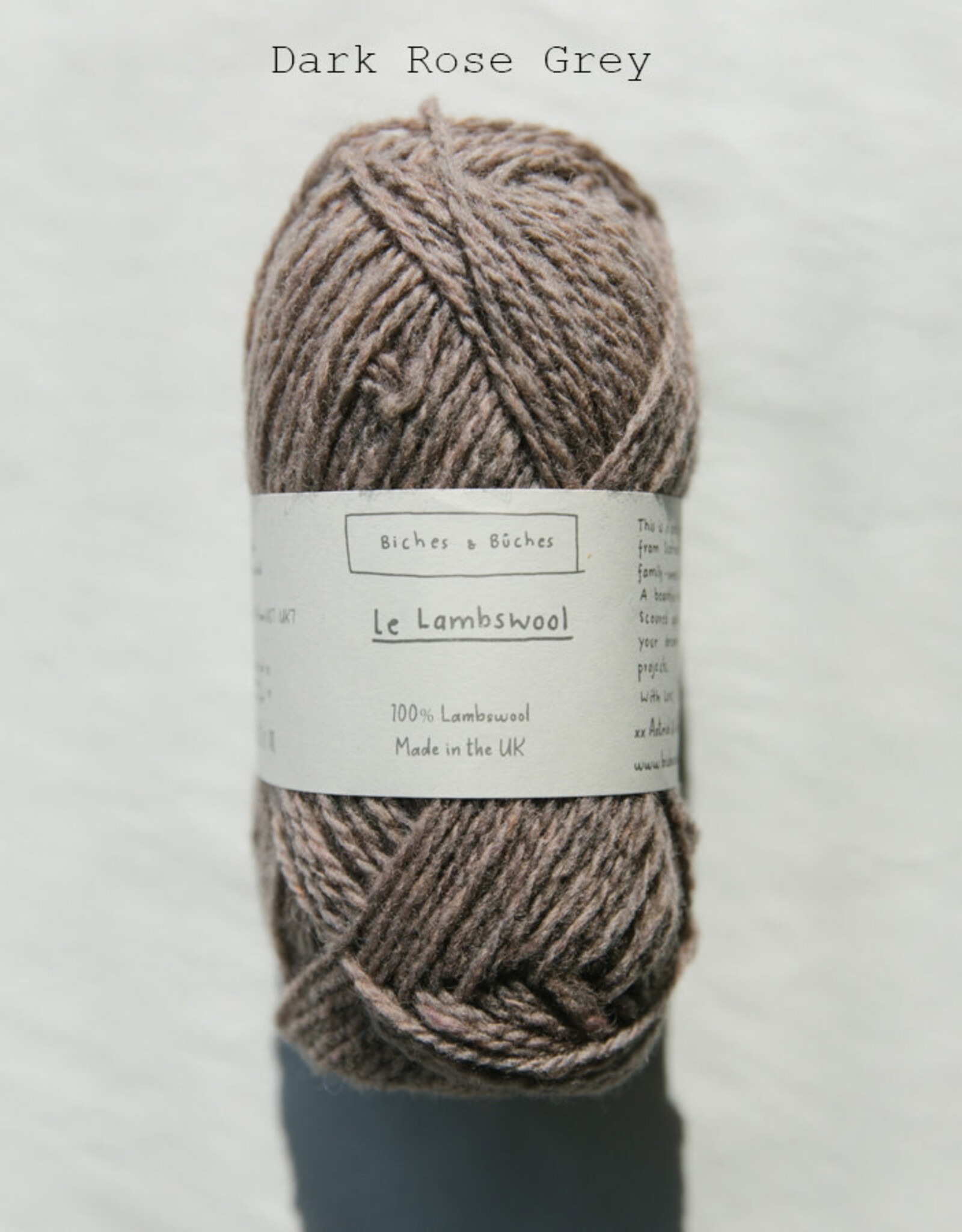 Biches et Buches Le Lambswool Dark Rose Grey