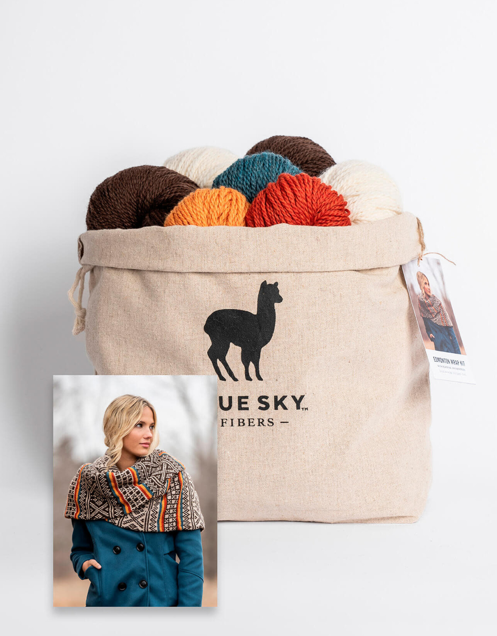 Blue Sky Fibers Edmonton Wrap Kit - Purl 2 Walla Walla