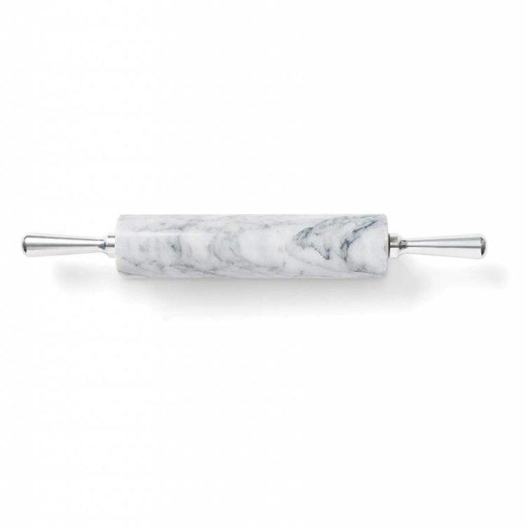 Marble Rolling Pin White 17.5in