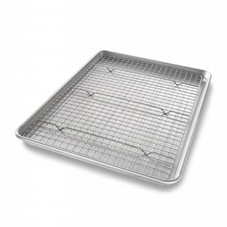USA Pans Half Sheet Baking Pan with Rack USA Pans Half Sheet Baking Pan with Rack