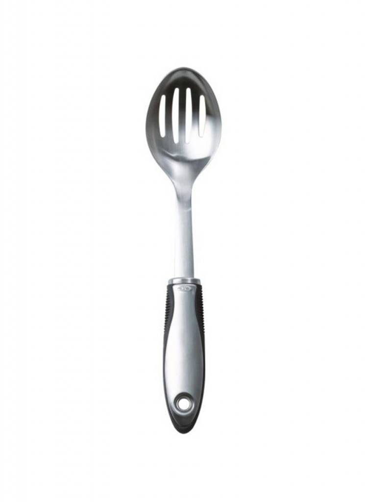 SteeL Slotted Serving Spoon - Creative Kitchen Fargo