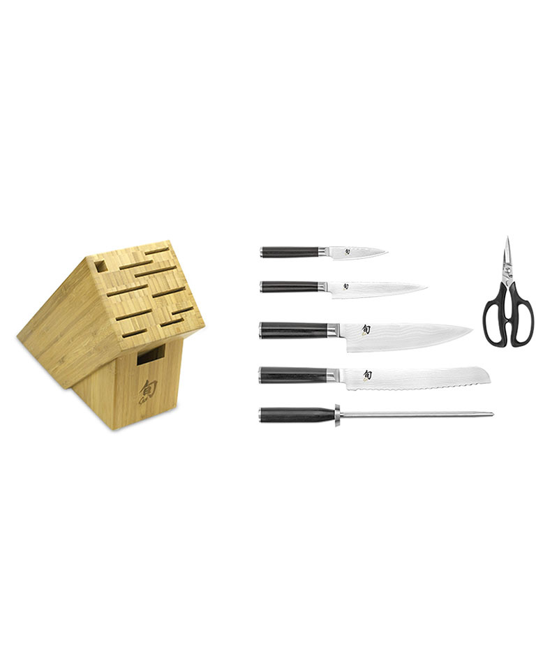 Shun Classic 7-Piece Essential Knife Block Set