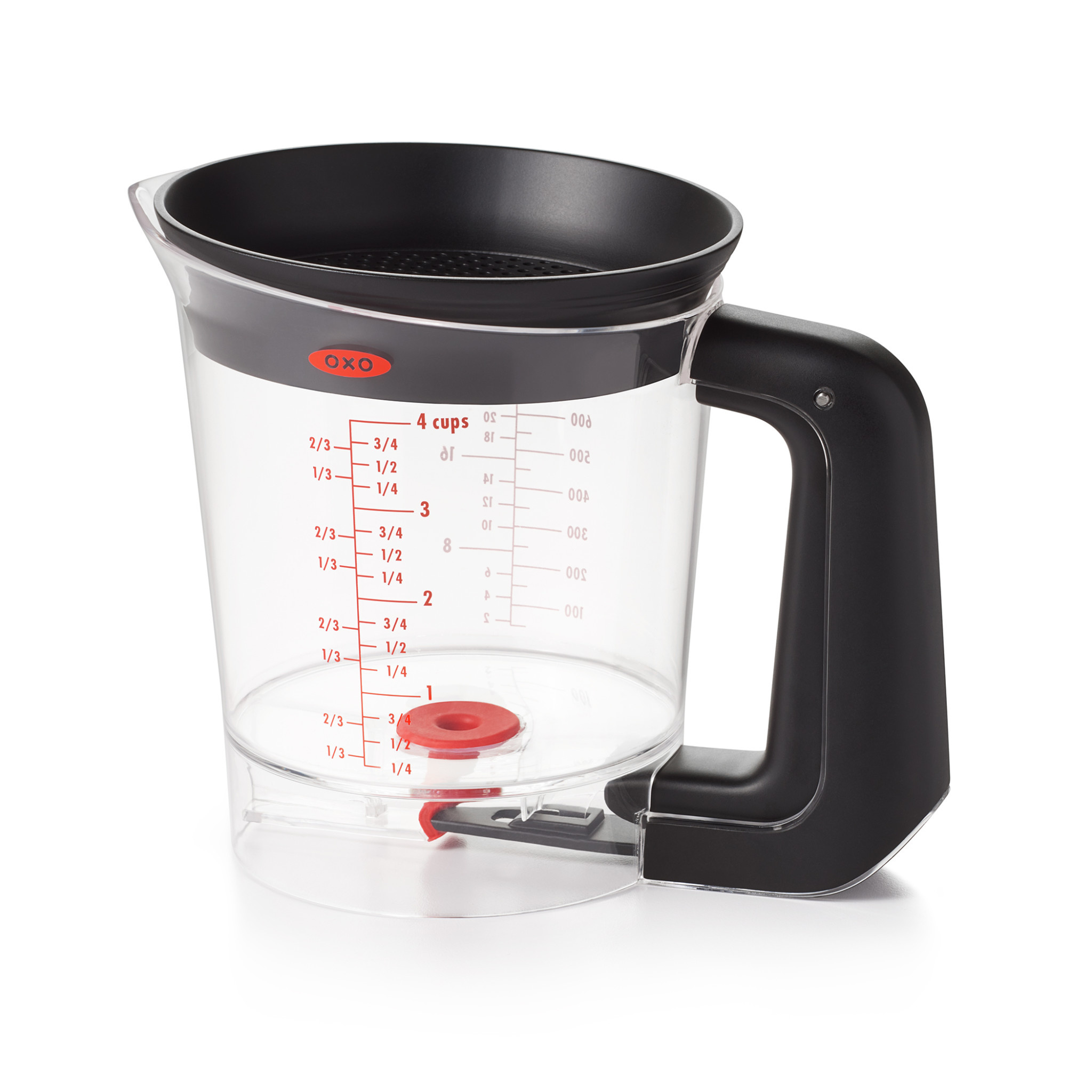 Trigger Fat Separator  Large 4-Cup Size Perfect for Family Gatherings -  Creative Kitchen Fargo