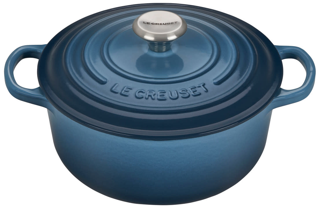 Marseille Blue 5.5 quart Round Dutch Oven Signature