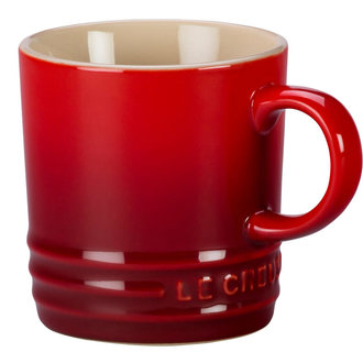 Le Creuset Enamel On Steel Demi Kettle & Stoneware Set of 2 Mugs, 1.25 qt.  Kettle & (2) 14 oz. Mugs, Cerise