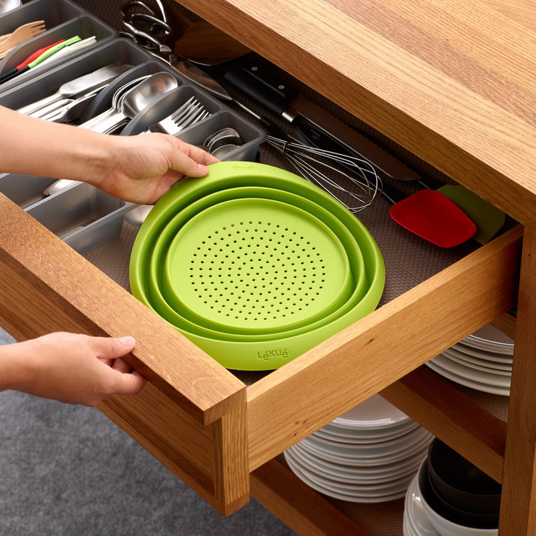 Collapsible Colander Green