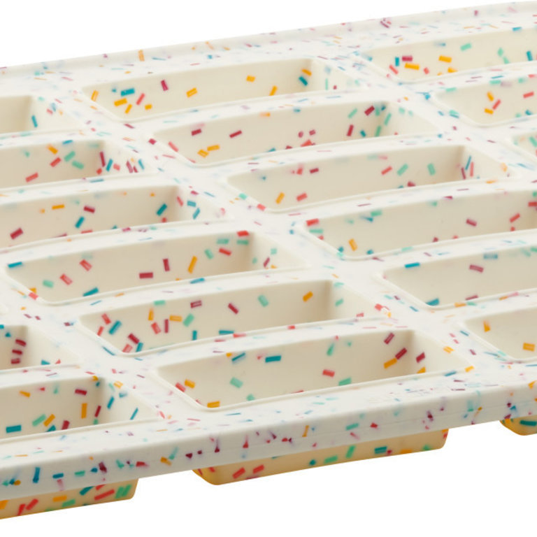 White Confetti 24 Bar Cake Pan