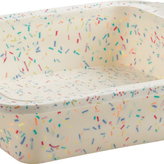 White Confetti Square Cake Pan 8x8 White Confetti Square Cake Pan 8x8