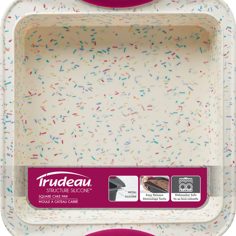 White Confetti Square Cake Pan 8x8 - Creative Kitchen Fargo