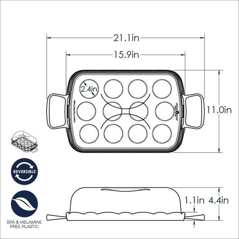 Nordic Ware Reversible Cake and Cupcake Carrier