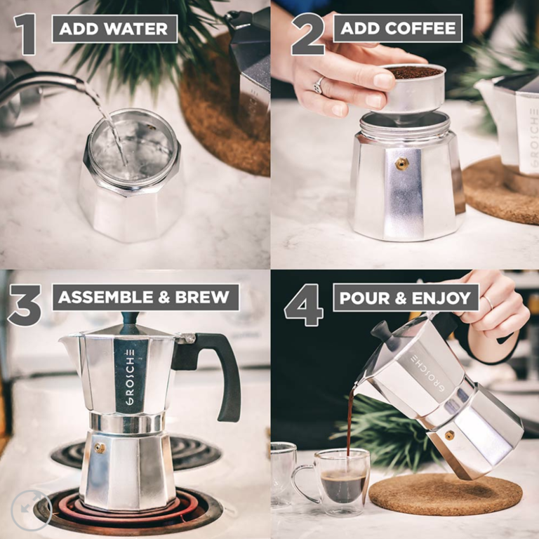 GROSCHE Stovetop Espresso Coffee Maker