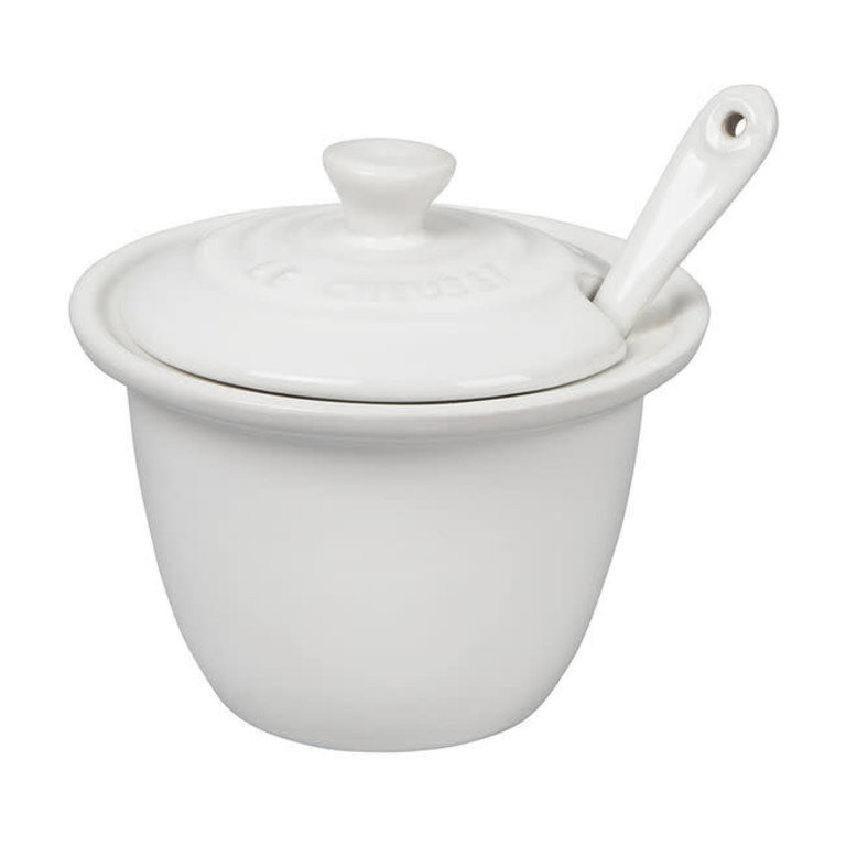 Le Creuset Condiment Pot w/ Spoon - Stoneware