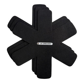 Le Creuset Felt Pan Protector Set Of 3 Black