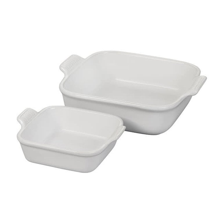 Le Creuset Heritage Set of 2 Square Dishes