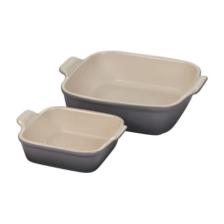 Le Creuset Heritage Set of 2 Square Dishes