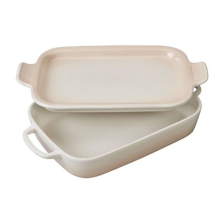 Le Creuset Rectangular Dish w/ Platter Lid 2.75 qt